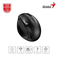 MOUSE INALAMBRICO GENIUS ERGO 8300S VERTICAL 7 BOTONES ERGONOMICO BLACK